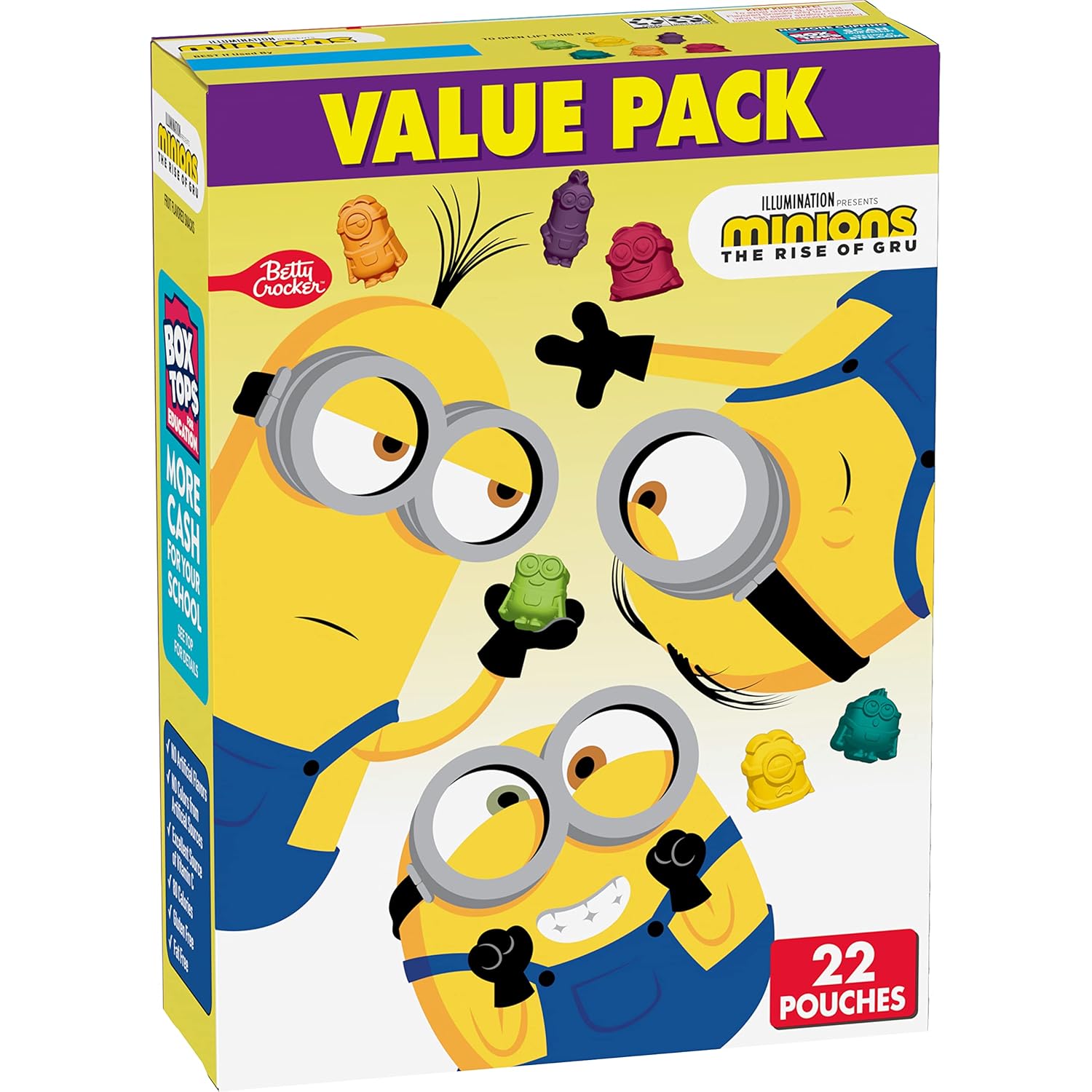 Minions Fruit Flavored Snacks, Treat Pouches, Value Pack