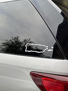5 Pcs Puerto Rico MAP Car Decal Vinyl Sticker, Perfect for Car, Truck, Computer, Wall, and all Flat surface - Permanent Ou...