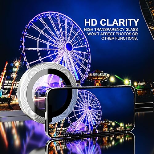 Miniatura 33 de Choiche Protector de lente de cámara compatible con iPhone 14 Pro/iPhone 14 Pro Max, protector de pantalla de vidrio templado 9H, accesorios