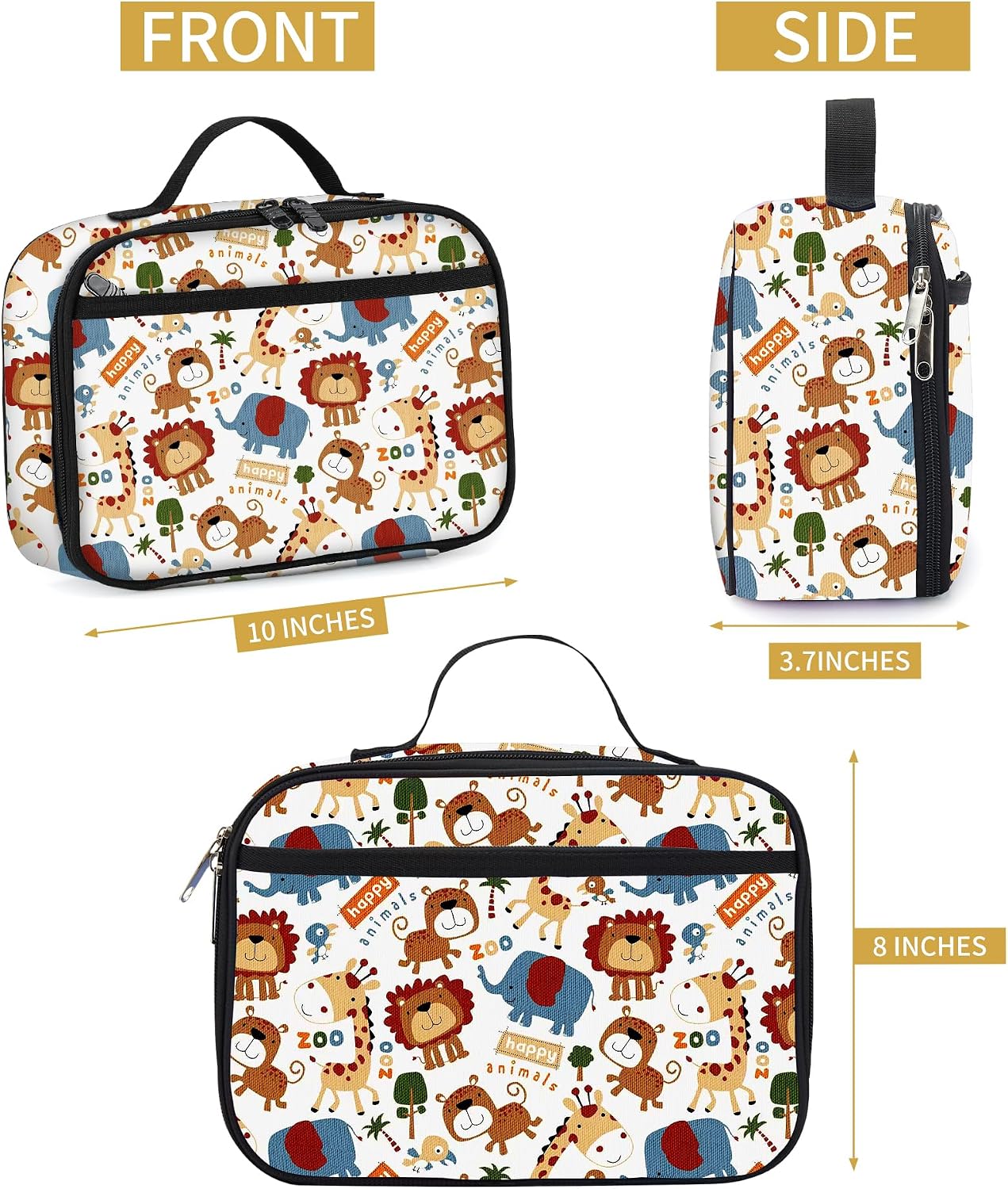 rickyh style Kids Insulated Lunch Box Thermal School Cooler hot Bag for Child image 4