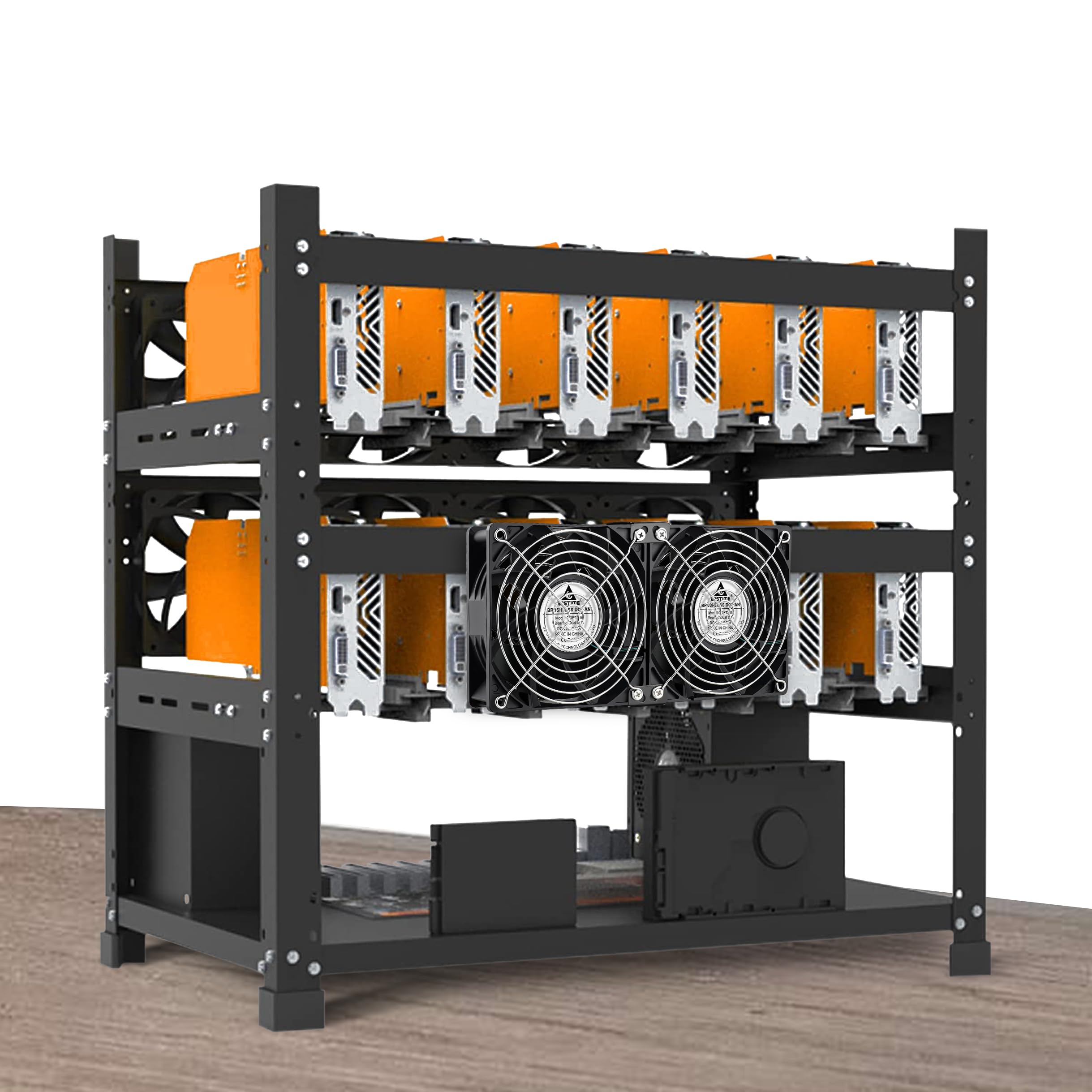 GDSTIME Lüfter 220 V 120 mm Double 120 mm x 38 mm Lüfter 230 V Kugellager Lüfter mit 4 V -12 V Geschwindigkeitsregler für PC Server PSU Schrank
