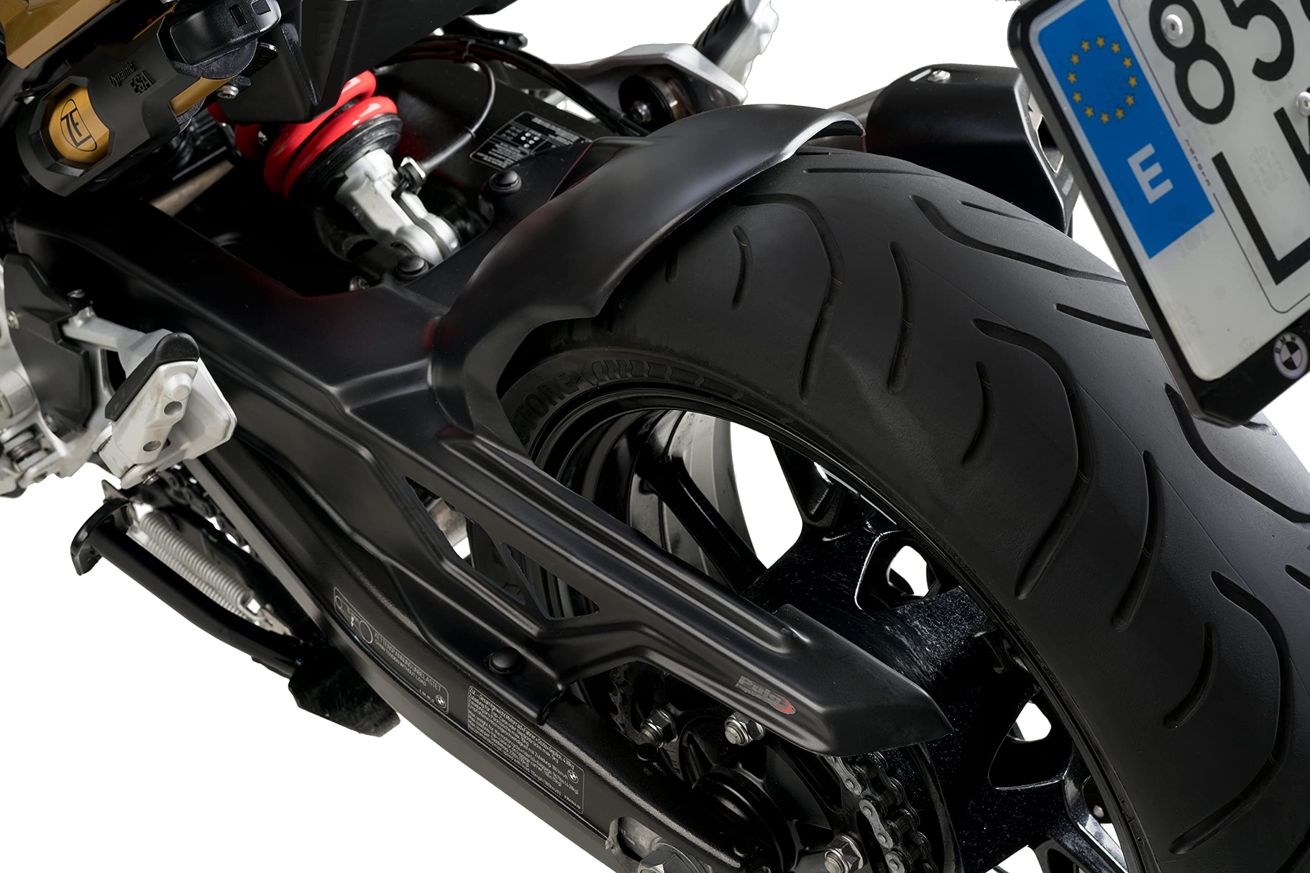 Puig Achterspatbord Met Alu Support Mat Zwart BMW R 1200 GS / R 1250 GS / Adventure