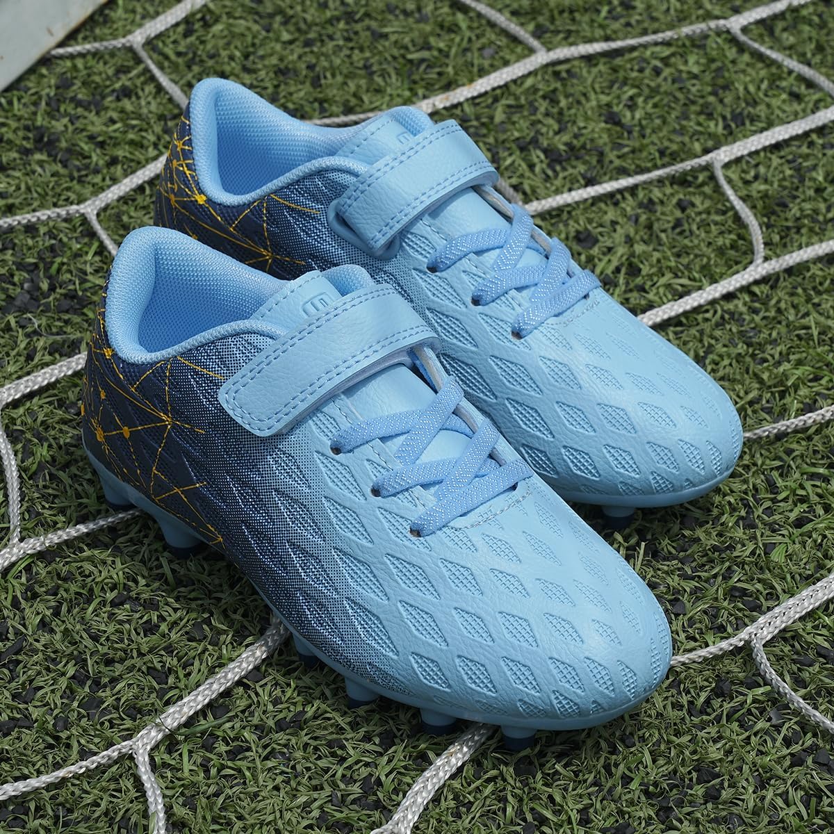 brooman Kids Firm Ground Soccer Cleats Boys Girls Athletic Outdoor Football Shoes - Image 2