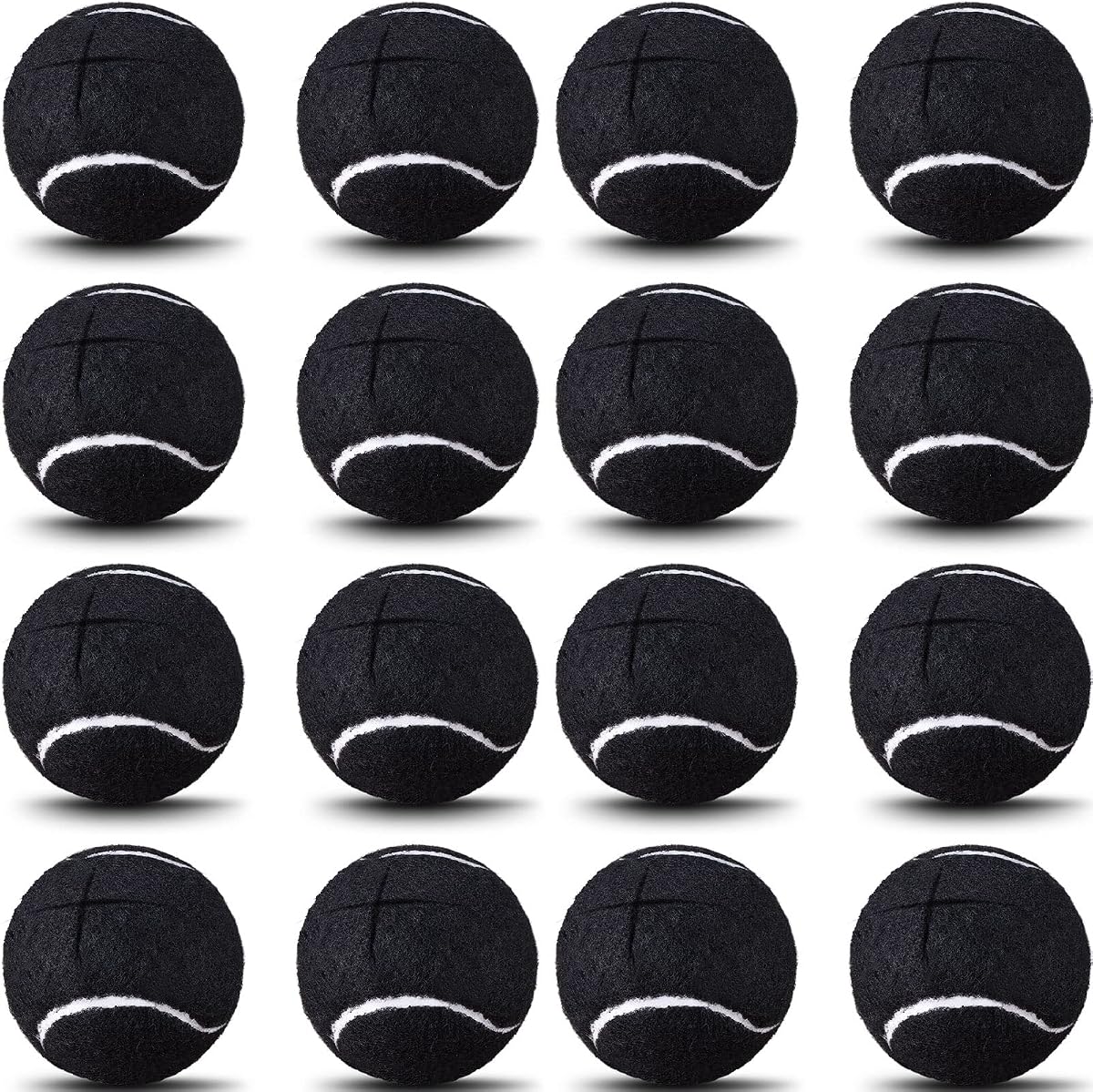 Paquete de 16 pelotas de tenis precortadas para sillas, pelotas antideslizantes para las piernas, cubiertas de tenis de goma para muebles, patas y escritorios, taburetes, protección del suelo