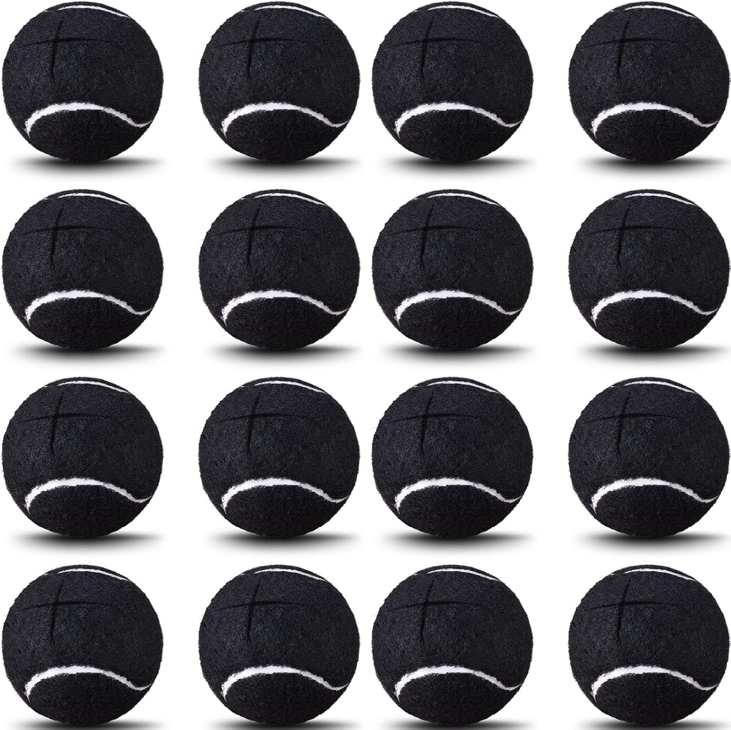 16 Pack Precut Tennis Balls for Chairs Non Slip Leg Balls Rubber Glide