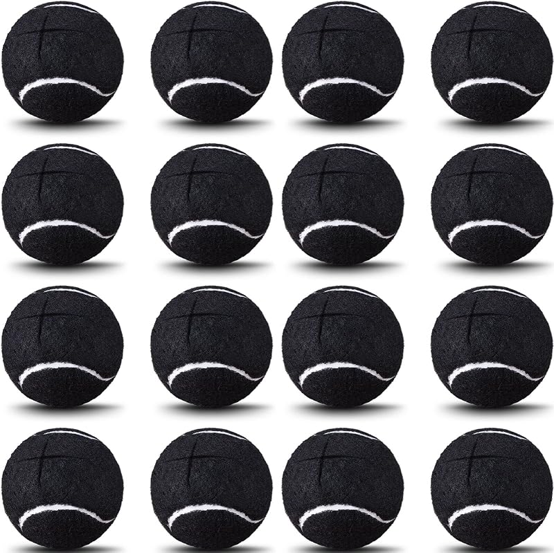 Paquete de 16 pelotas de tenis precortadas para sillas, pelotas antideslizantes para las piernas, cubiertas de tenis de goma para muebles, patas y escritorios, taburetes, protección del suelo