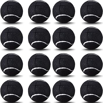 16 Pack Precut Tennis Balls for Chairs Non Slip Leg Balls Rubber Glide Tennis Coverings for Furniture Legs and Desks Stools Floor Protection