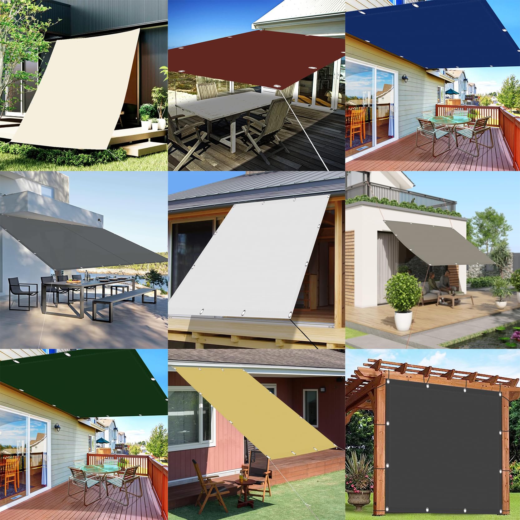 VidaXL Toldo Parasol Lona Protector Solar Sombra De Patio Jardín Terraza Balcón Parque Exterior De Vela Triangular De Tela Oxford Beige 4x5x6,4 M