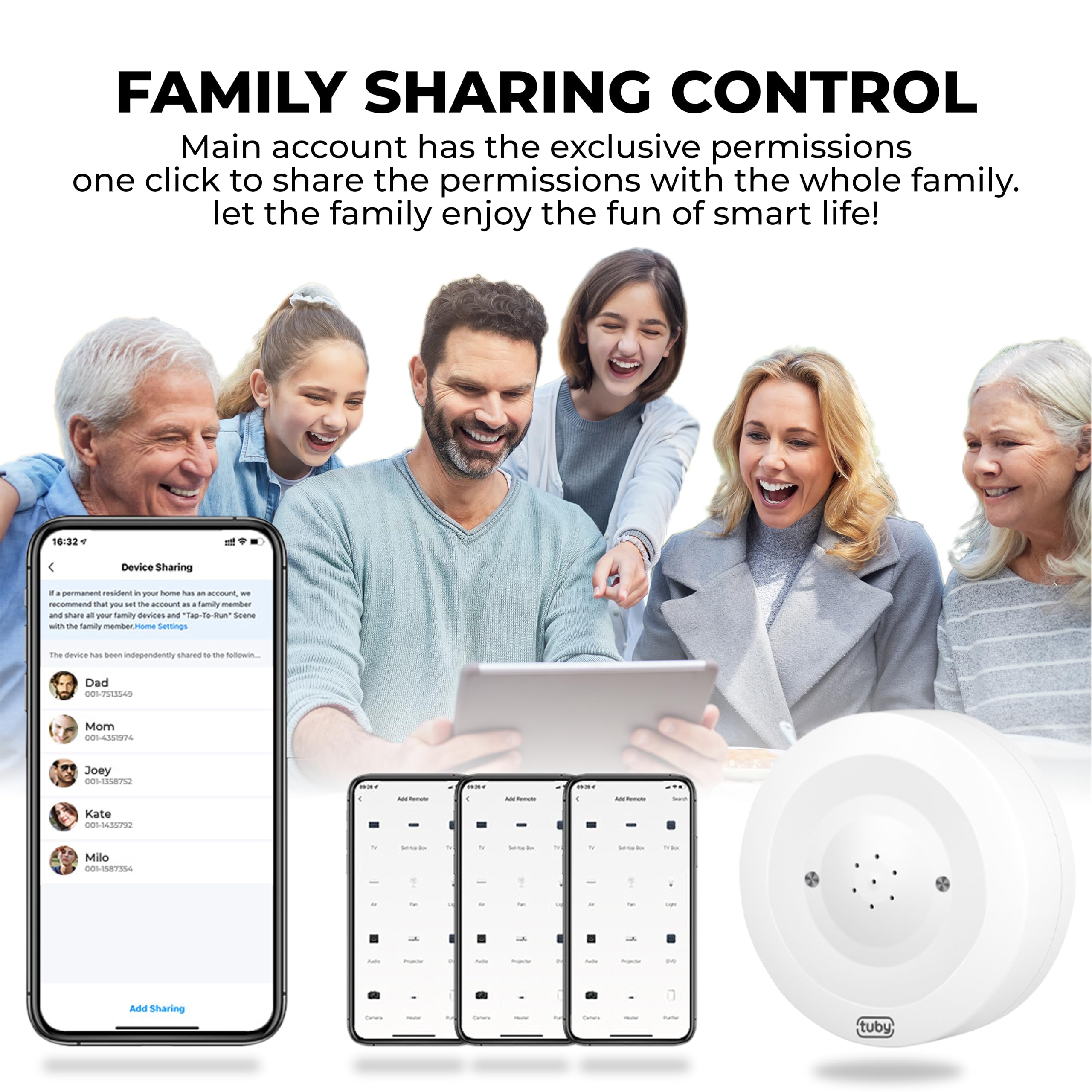 TUBY Detector de fugas de agua WiFi, no requiere concentrador, fácil instalación, sensor inteligente para el hogar, sótano, cocina, baño, sensor de humedad, inalámbrico, IP55, 80 dB, alarma de