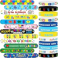 Vista 16 de JUNEBRUSHS Juego de pulseras y pulseras de silicona para el regreso a clases, 50 piezas, regalos de bienvenida a la escuela para niños