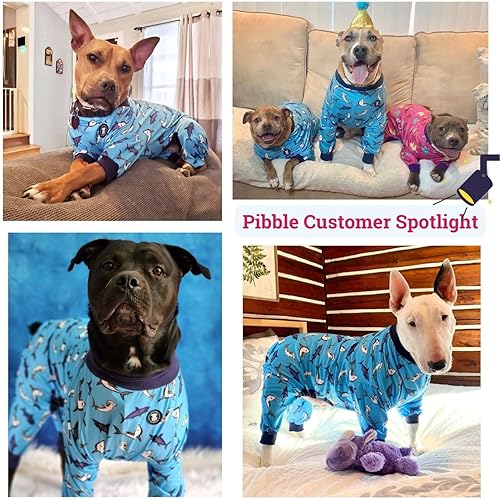 Miniatura 8 de Pittie Clothing - Pijama Pit Bull para perro, mameluco de cobertura completa para Pitbull pijamas para perros, pijamas para perros, ropa de pitbull