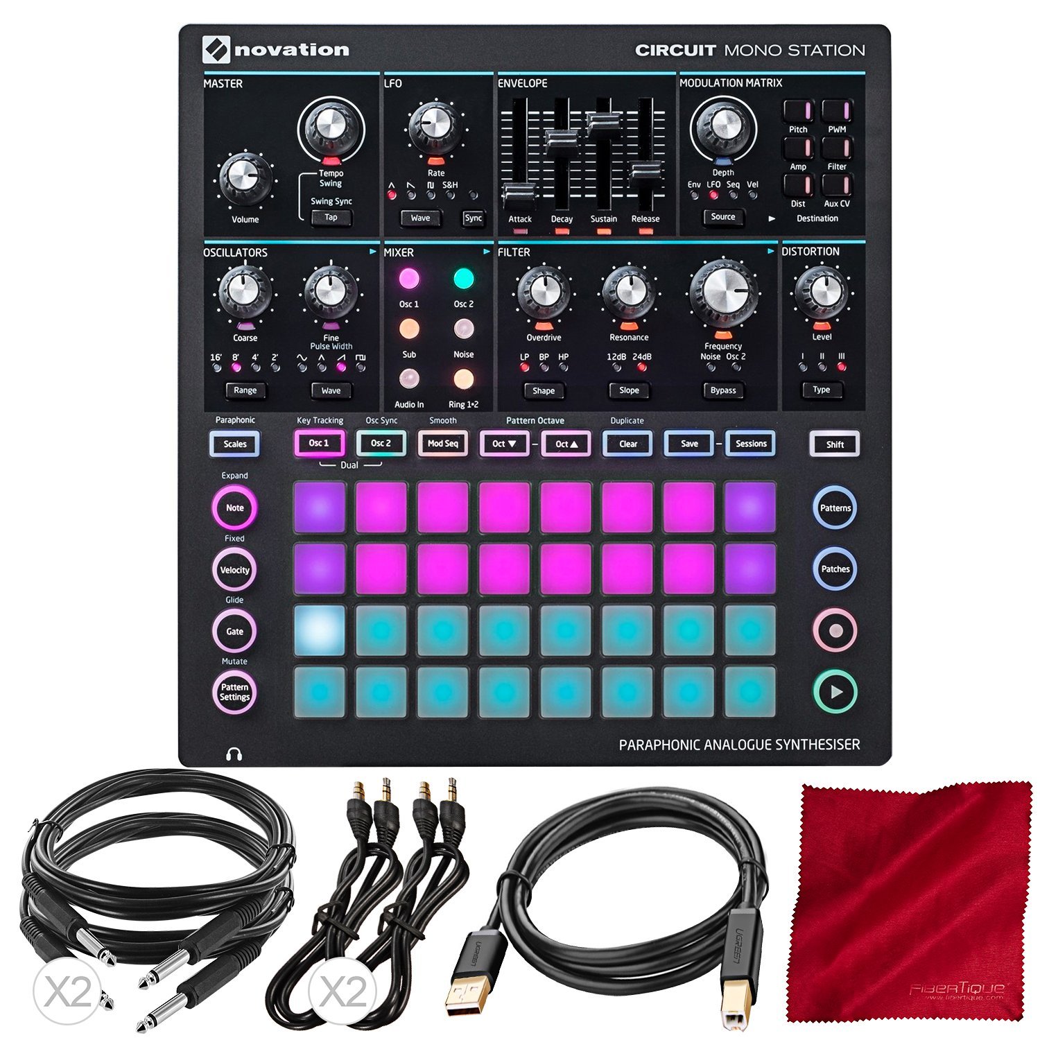 Novation Circuit Mono Station Paraphonic Analog Synthesizer And 