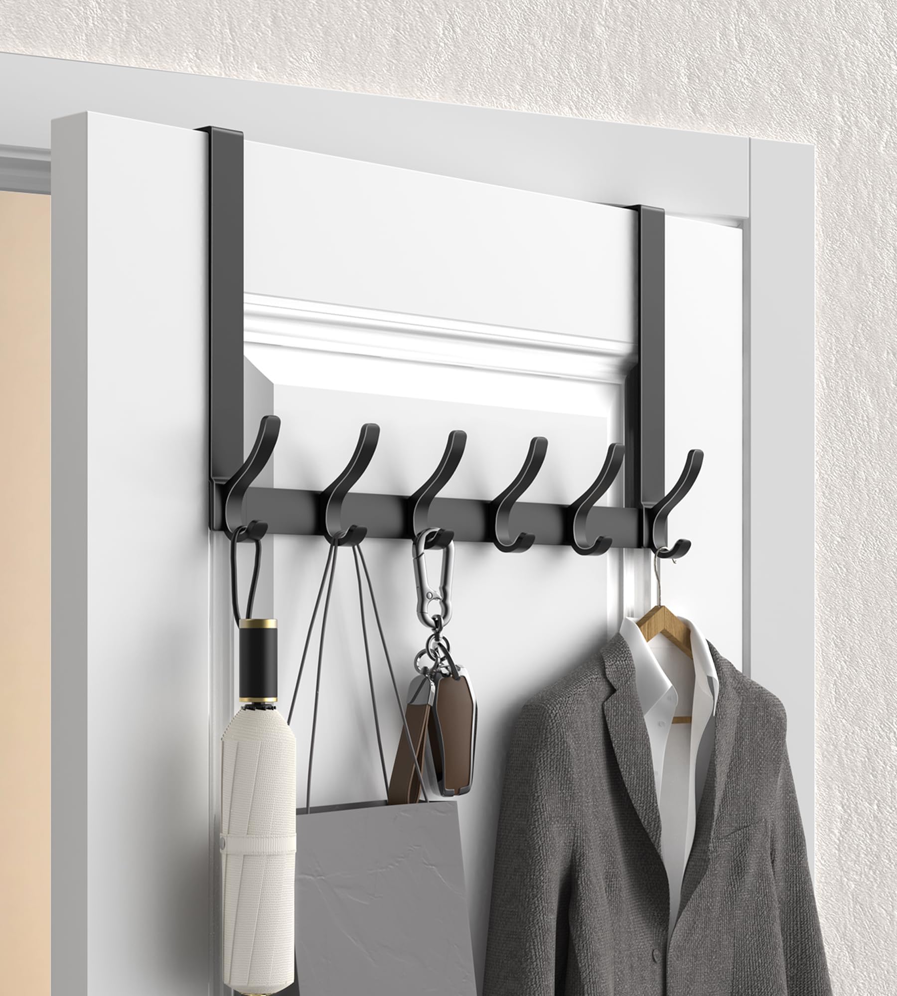 Amazon.com: KitchLife Over The Door Hooks Hanger with 11 inches ...