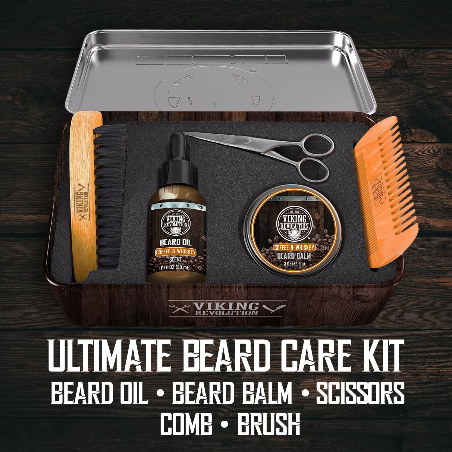 Viking Revolution Beard Grooming Kit for Men