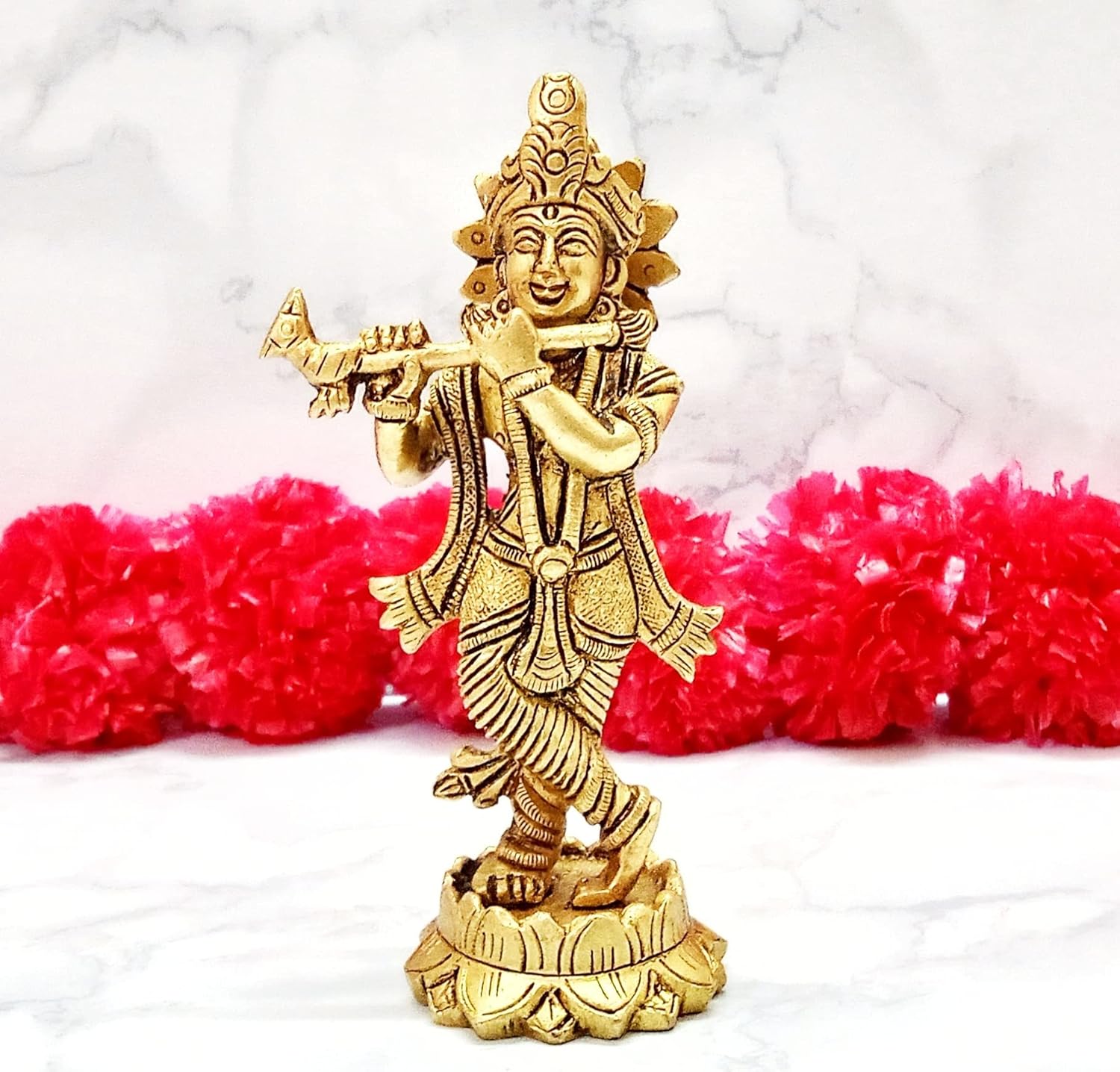 Buy Decocracy Brass Lord Krishna Statue Brass Krishna Figurine