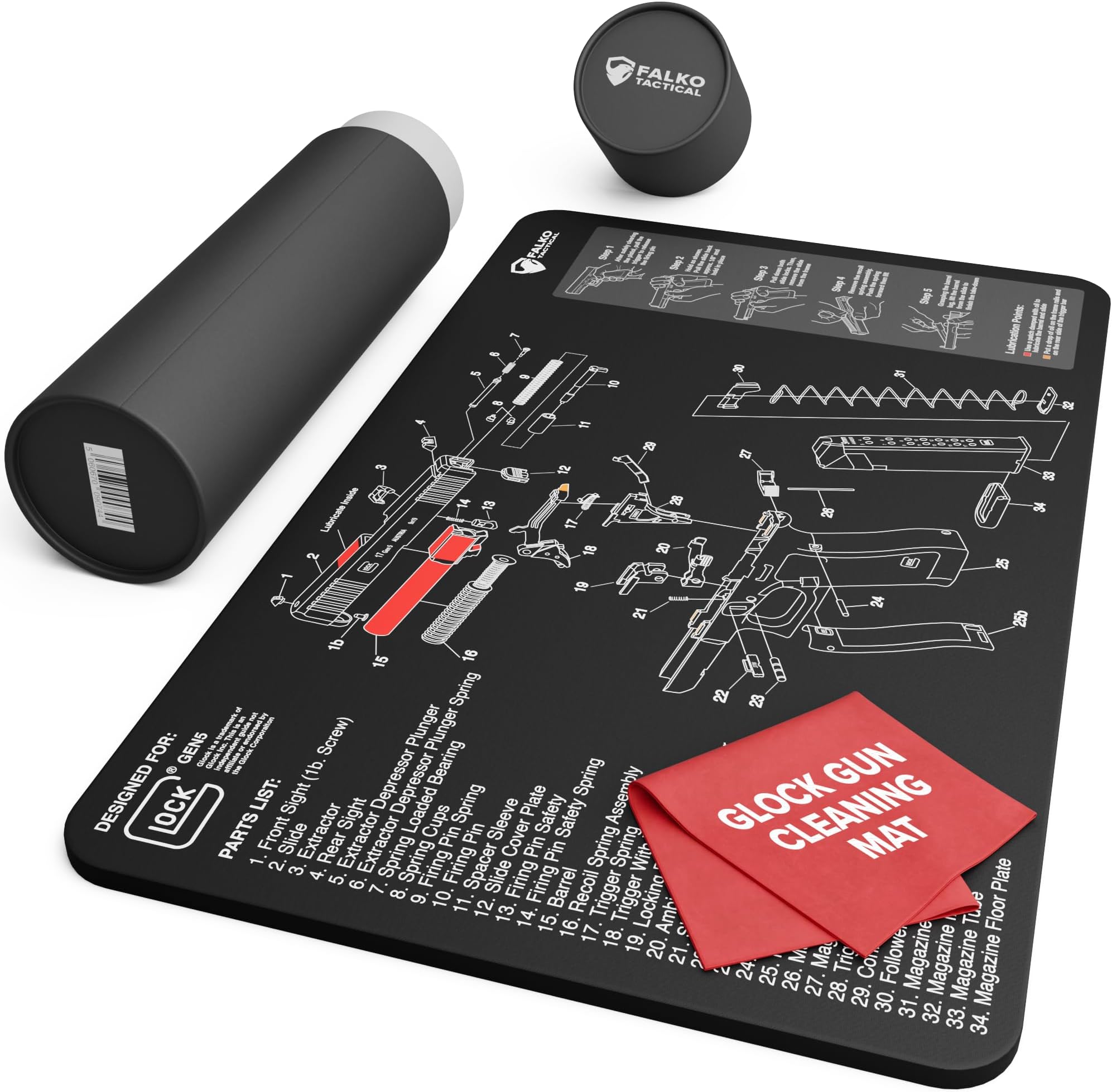 Gun Cleaning Mat for Glock - Double T