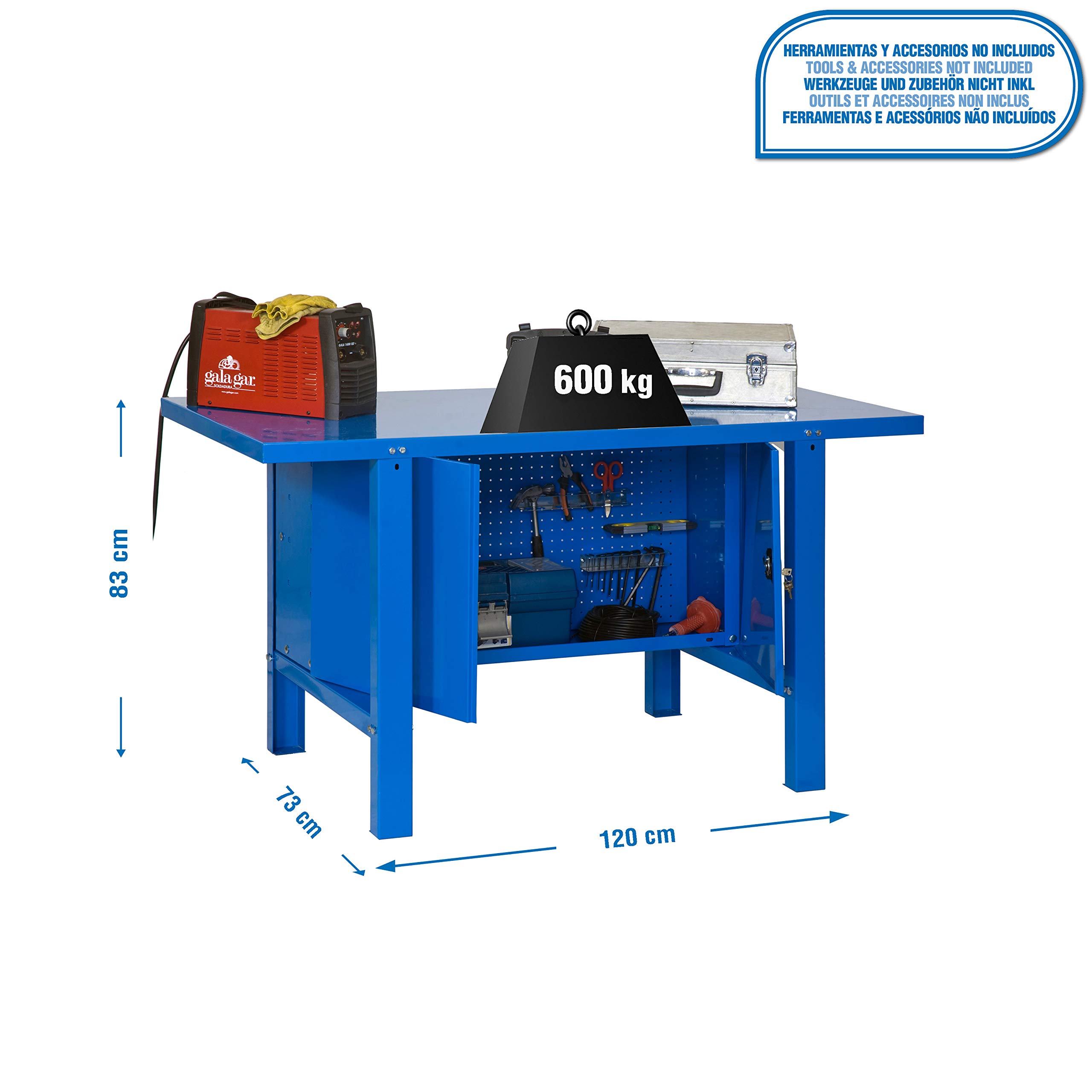 Simon Rack Mesa de Trabajo Taller con Cabina 1200x730 mm - BT6