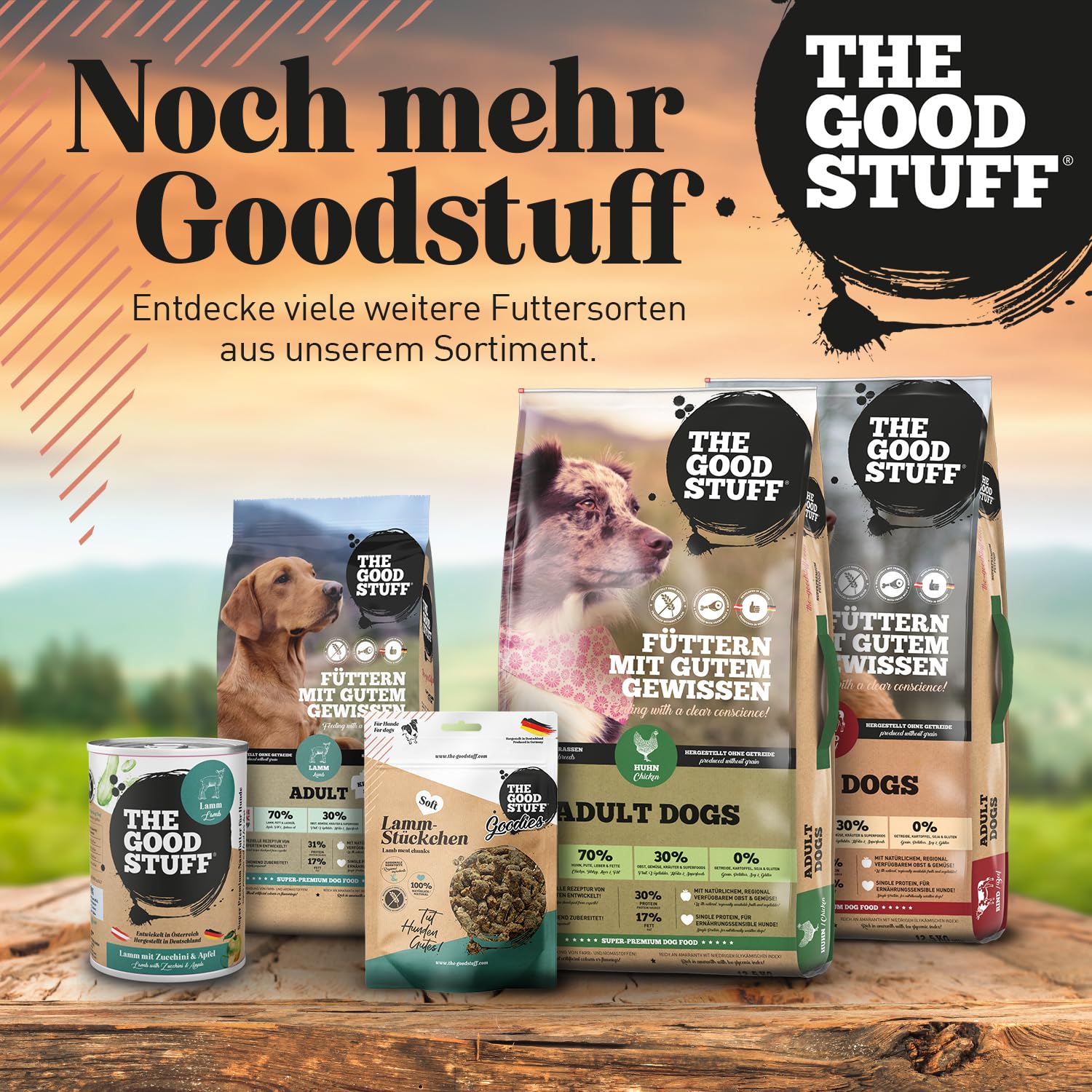 THE GOODSTUFF Lamm (Adult) 12,5 kg | Hochwertiges Hundetrockenfutter getreidefrei | Mit frischem Lammfleisch | Hundefutter trocken für ausgewachsene Hunde | ausgewogenes Trockenfutter für Hunde