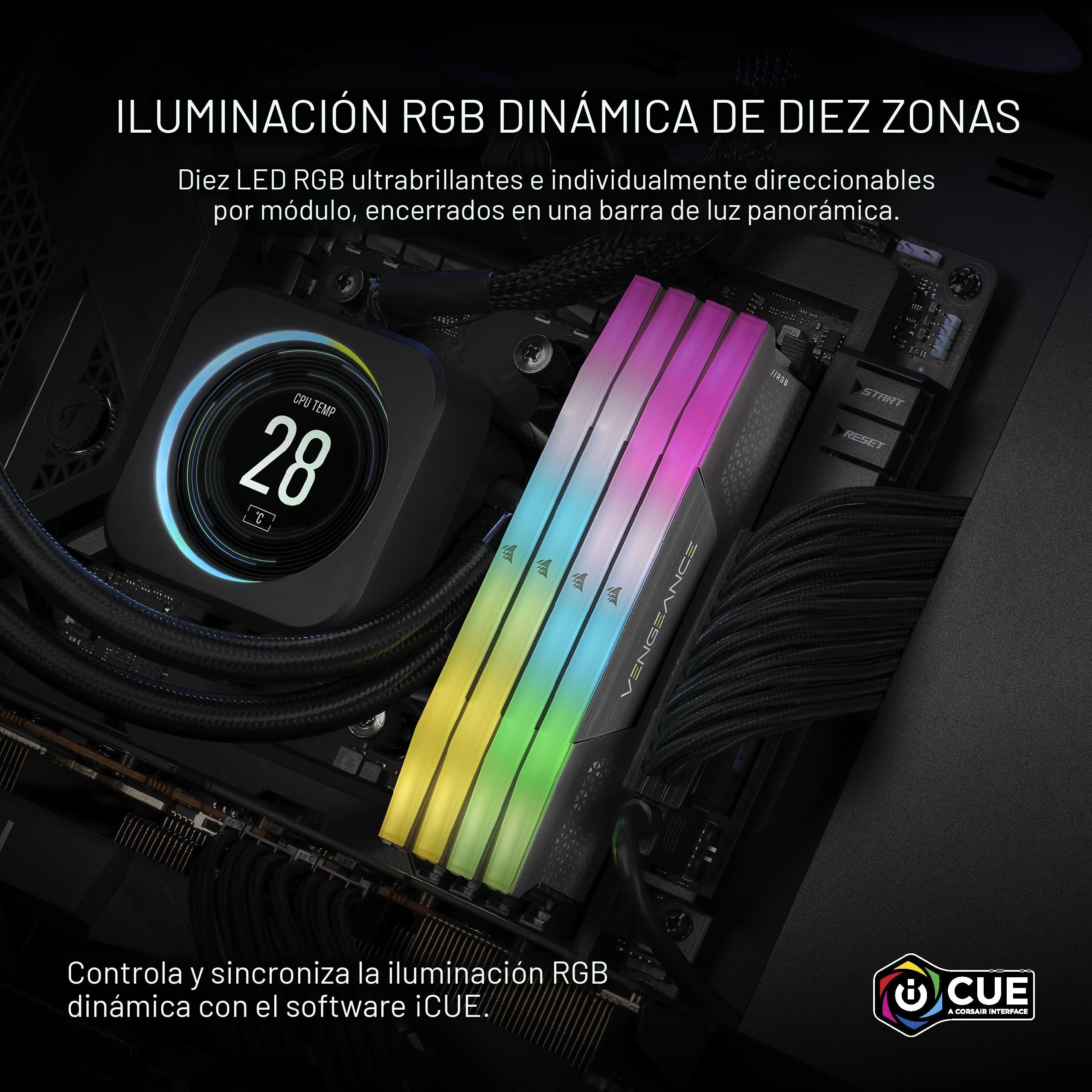 新品未開封DDR5 64GB 6000MHz CL30 RGB Amazon.com: CORSAIR VENGEANCE RGB DDR5 64 GB (2 x 32 GB) DDR5 6000