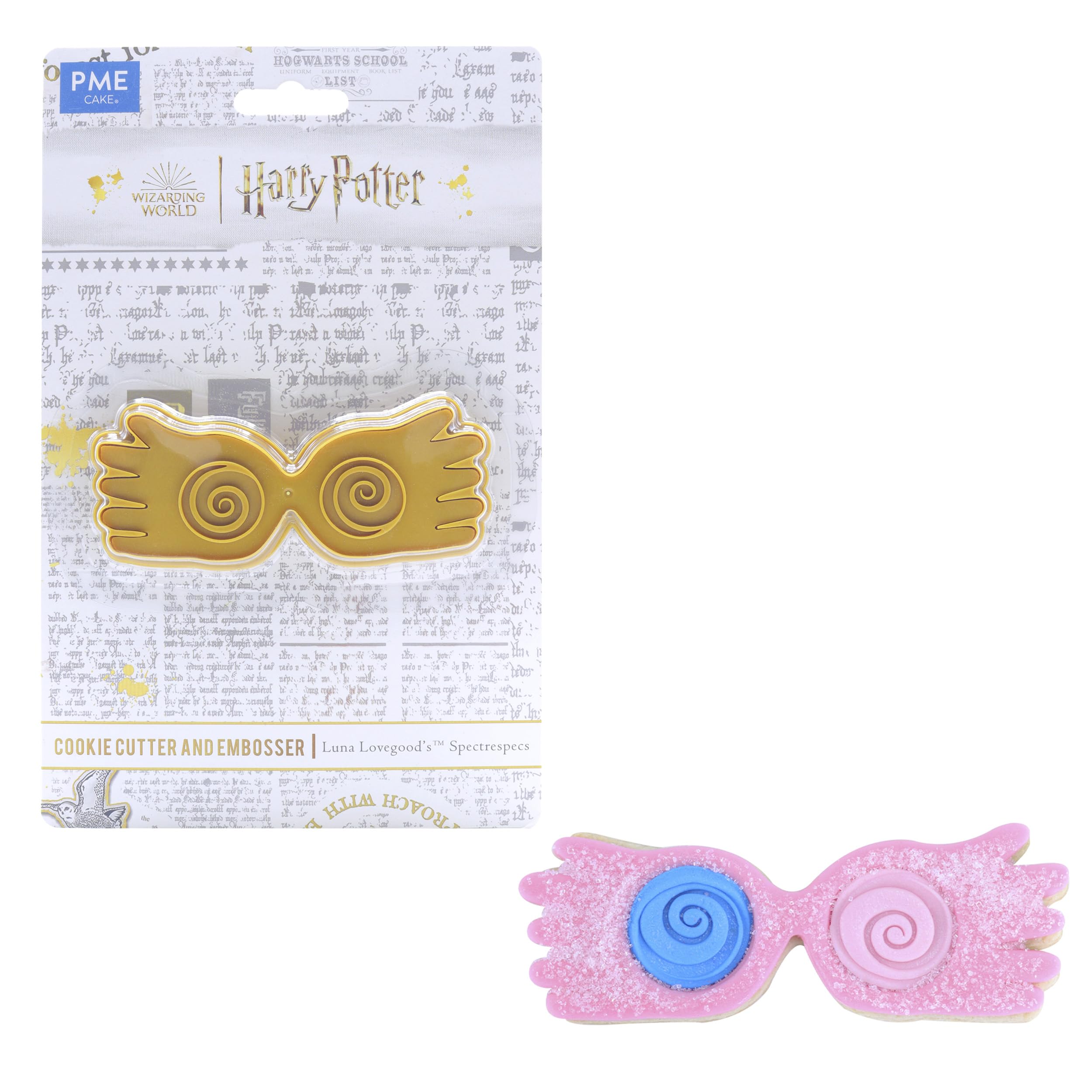 PME Harry Potter Cookie Cutter & Embosser, Luna Lovegood Spectrespecs