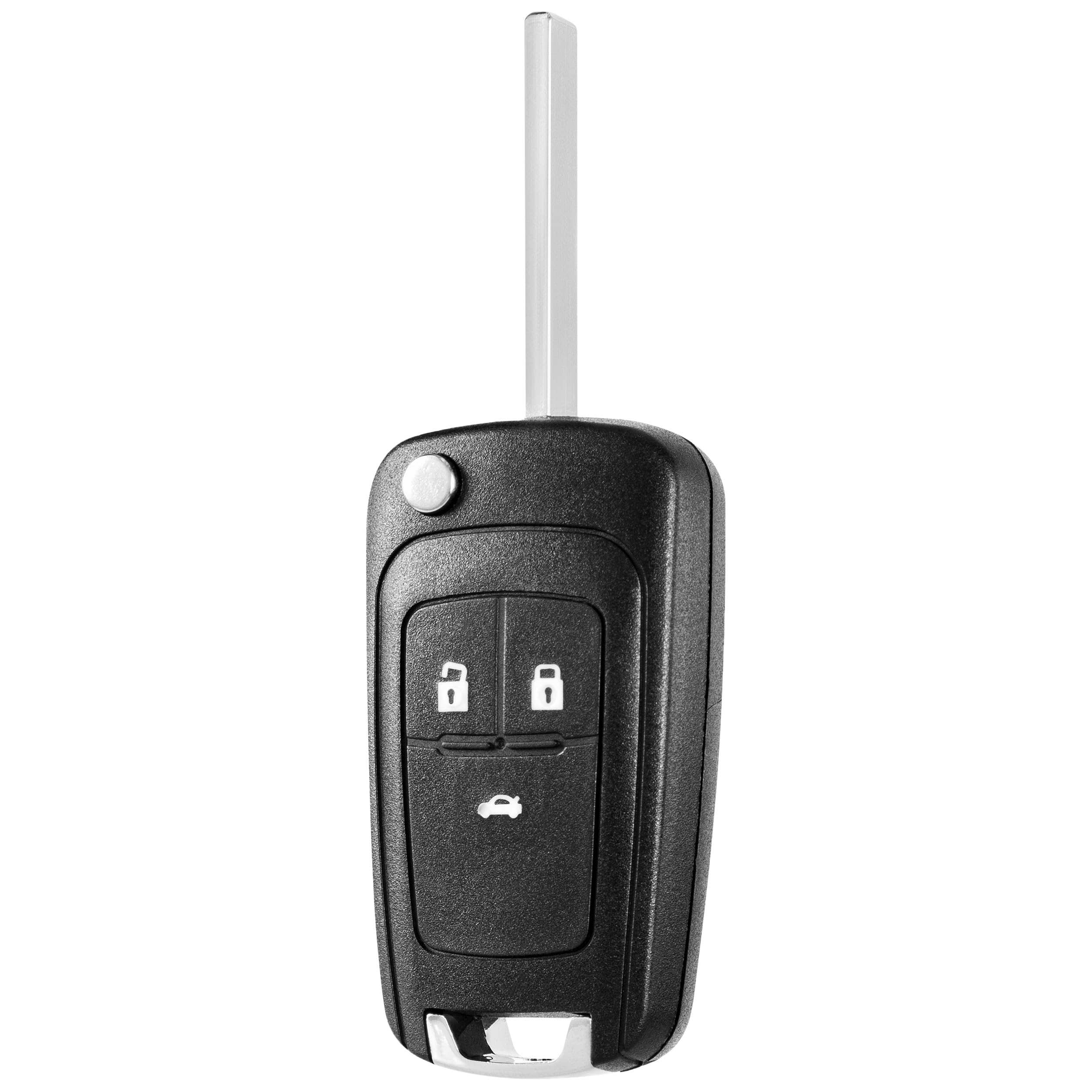 FINTERRY Obudowa Kluczyka Samochodowego do Opel Vauxhall – Etui 3-Button z Mechanizmem Składanym do Insignia Astra J Mokka Meriva B Zafira C Corsa E – Obudowa Zamienna HU100