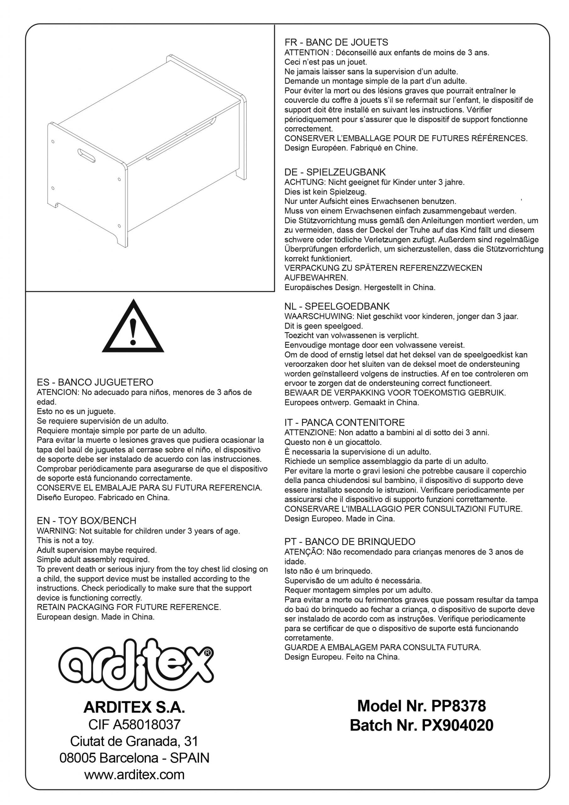 Generico Toybox portagiochi Frozen in legno, 55,5x29,5x30 cm, per riporre e giocare con i giocattoli