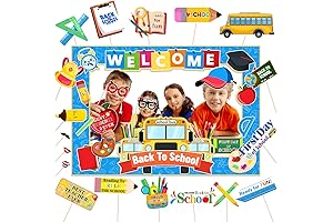Back to School Supplies, 21pcs Back to School Photo Props with Welcome...