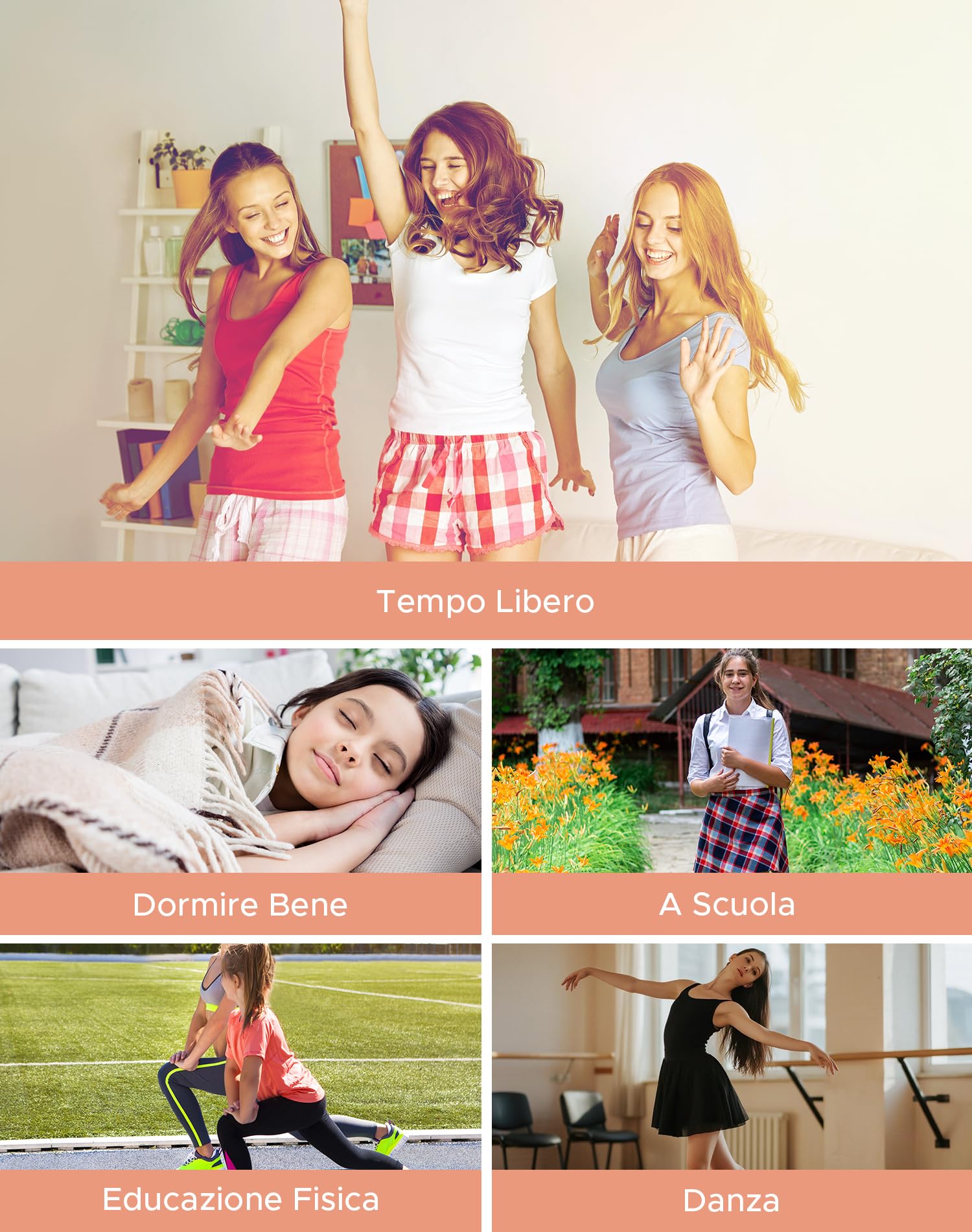 INNERSY Mutande Mestruali Ragazza Cotone Mutandine Ciclo Mestruale per Adolescenti 10-16 Anni Pacco da 3