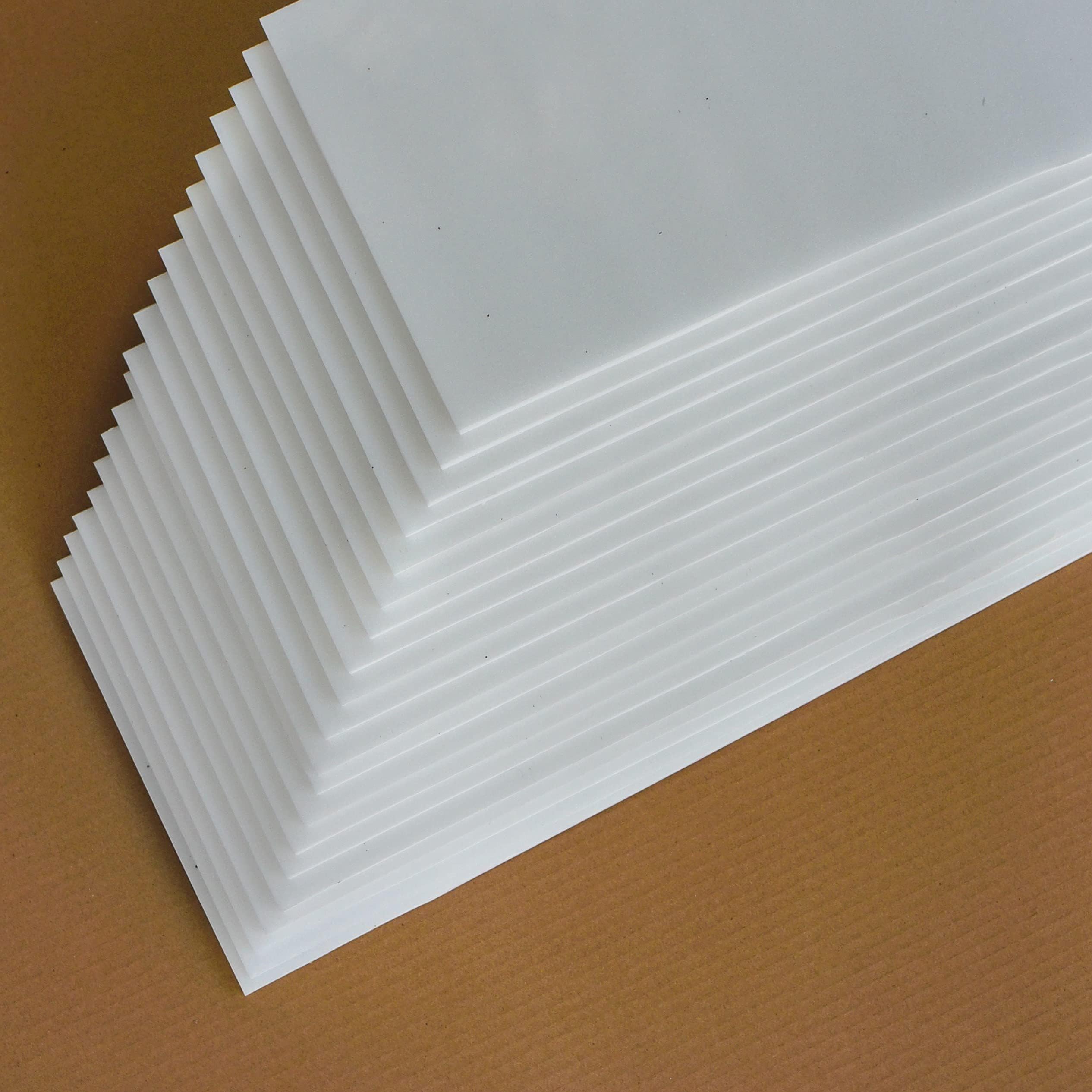 Vortex-RC Polyester Bio-foam Depron Extruded Polystyrene Foam Sheet, (20 Sheets Pack, White, 5mm, 500x200mm) (20 pieces)