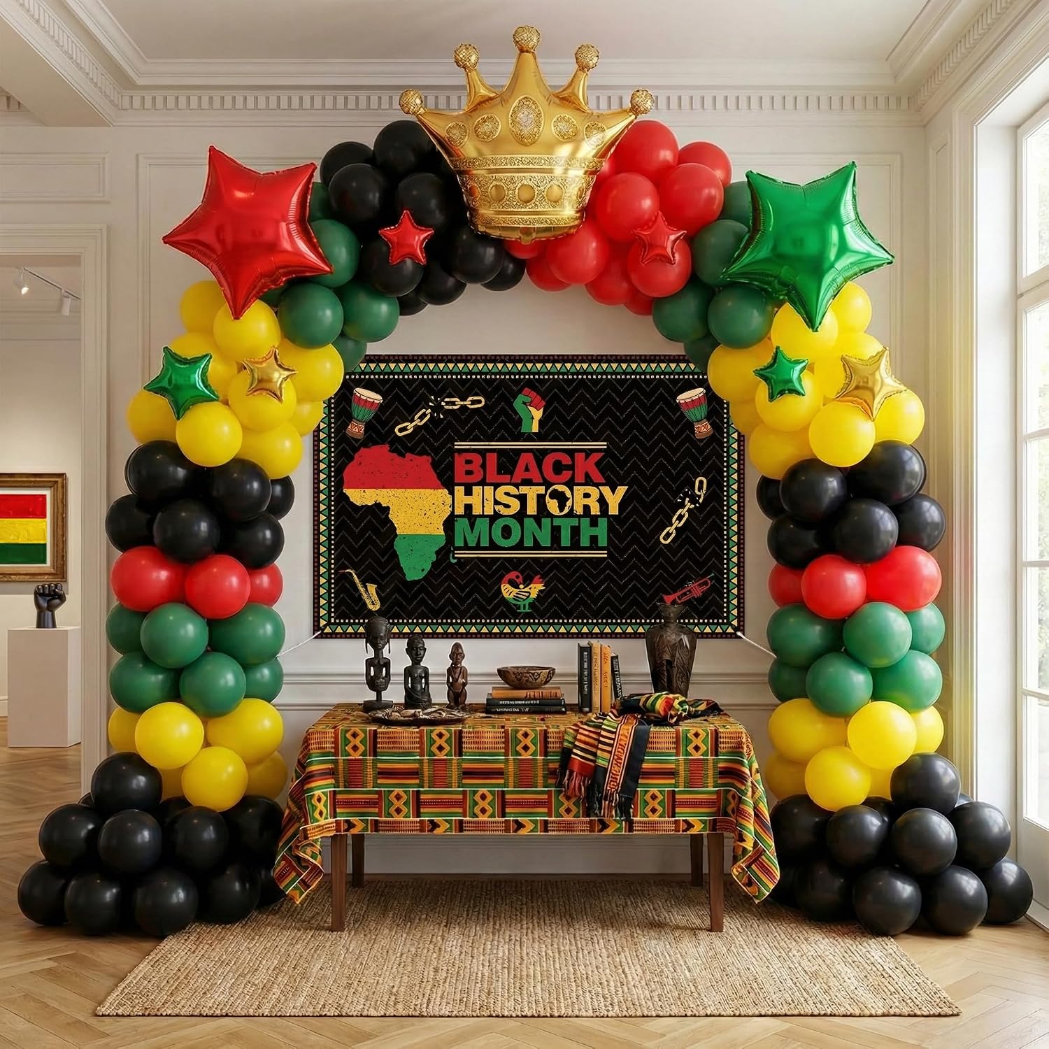 Amazon.com: Black History Month Decorations Kit - Red Black Green