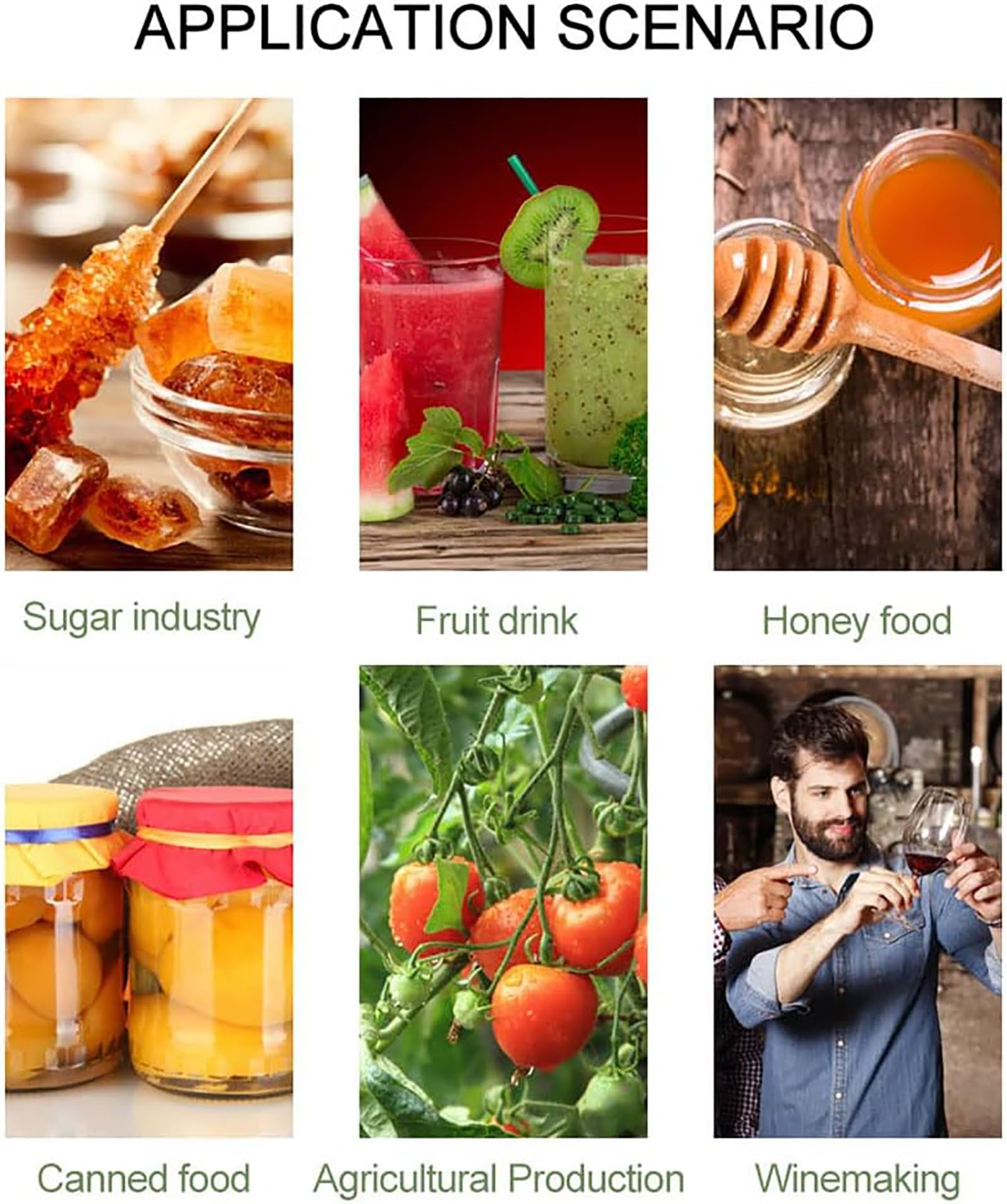 Rifrattometro digitale per misurazione della concentrazione di zucchero di frutta - Uscita rapida dei dati in 5 secondi, display ad alta definizione, ideale per vendite, semina e uso in laboratorio