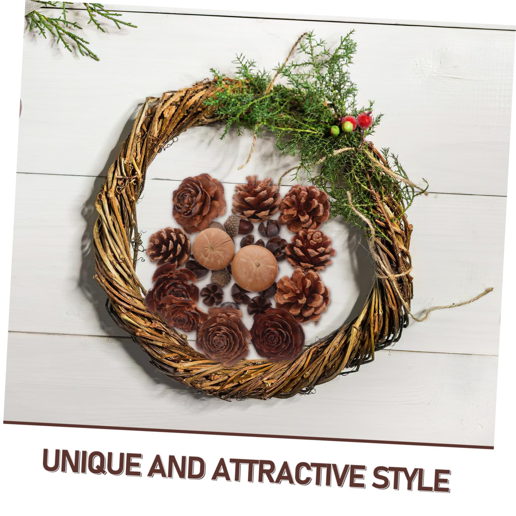 TOYANDONA Piñas Decorativas Naturales Mini para Manualidades Piñas Pequeñas de Otoño Decoraciones para Guirnaldas de Invierno Suministros de DIY para Fiestas
