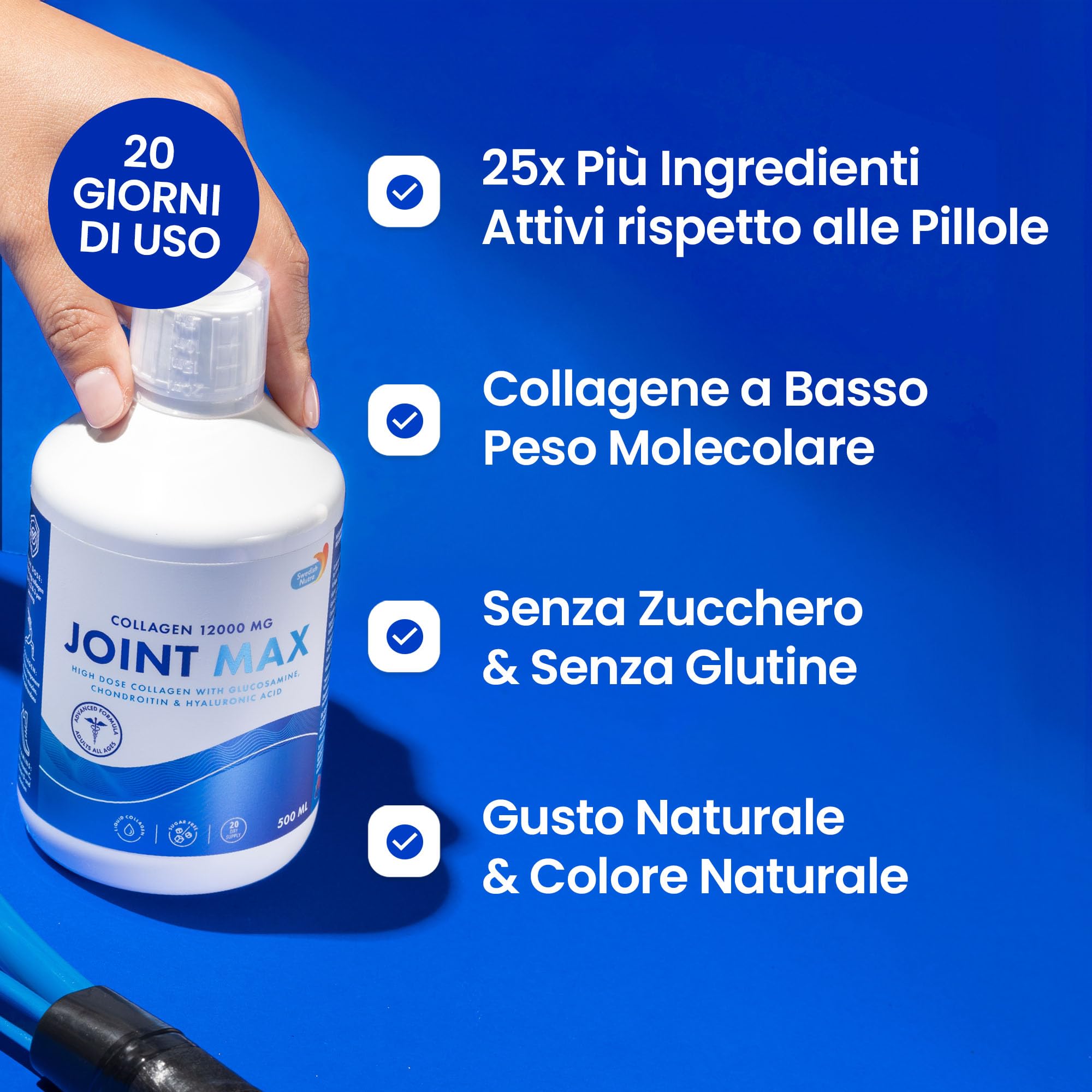 Swedish Nutra Joint Max 12.000 mg, 500 ml x 3, 60 giorni