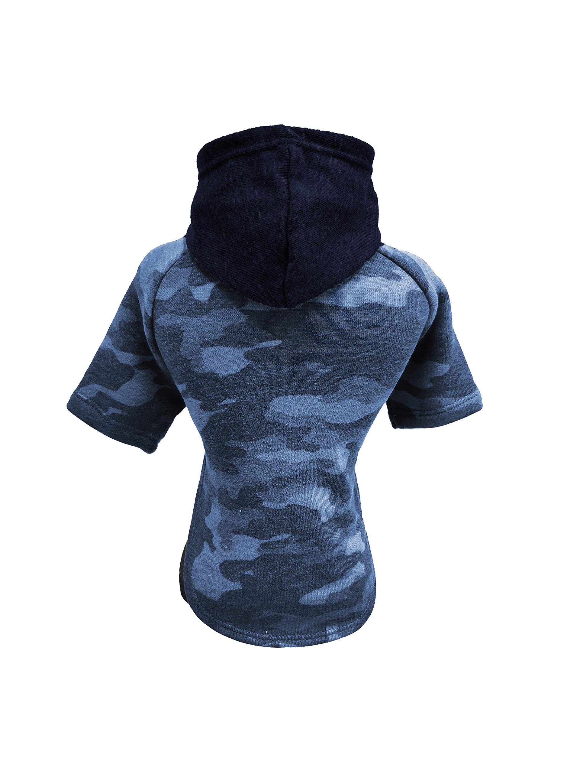 Fábrica Pet Blusa Moletom Militar - Azul - 10