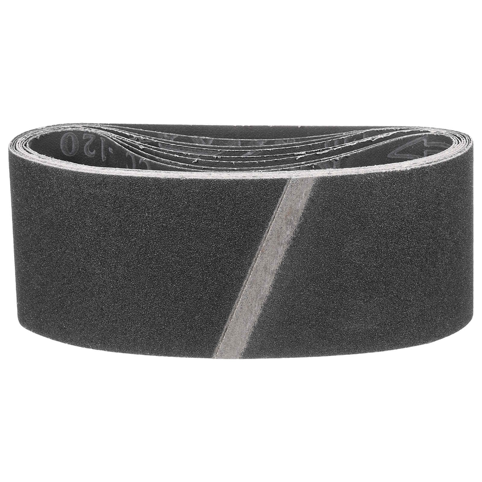 CoCud 100mm x 610mm Sanding Belt, 16 Pcs 80/120/150/240 Grits Silicon Carbide Knife Sharpener Belts Work Sharpening for Belt Sander Knife Carving Tool Metal Working