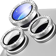 Suoman for iPhone 17 Pro/17 Pro Max Camera Cover, iPhone 17 Pro/Pro Max Camera Film, Sparkling - Silver