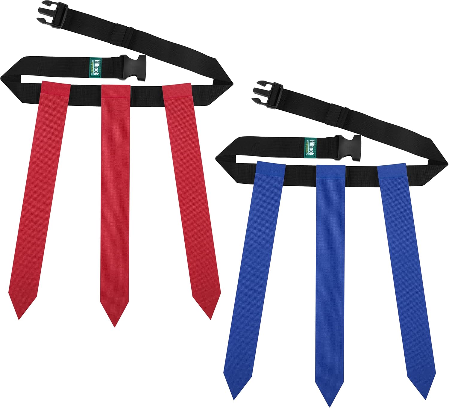 Flag Football Belts, 24 Player Flag Football Set with 72 Flags for Kids Youth and Adults Training Equipment
