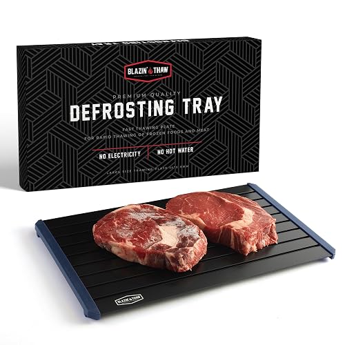 BLAZIN' THAW Defrosting Tray for Frozen Meat | 14” Large-Size