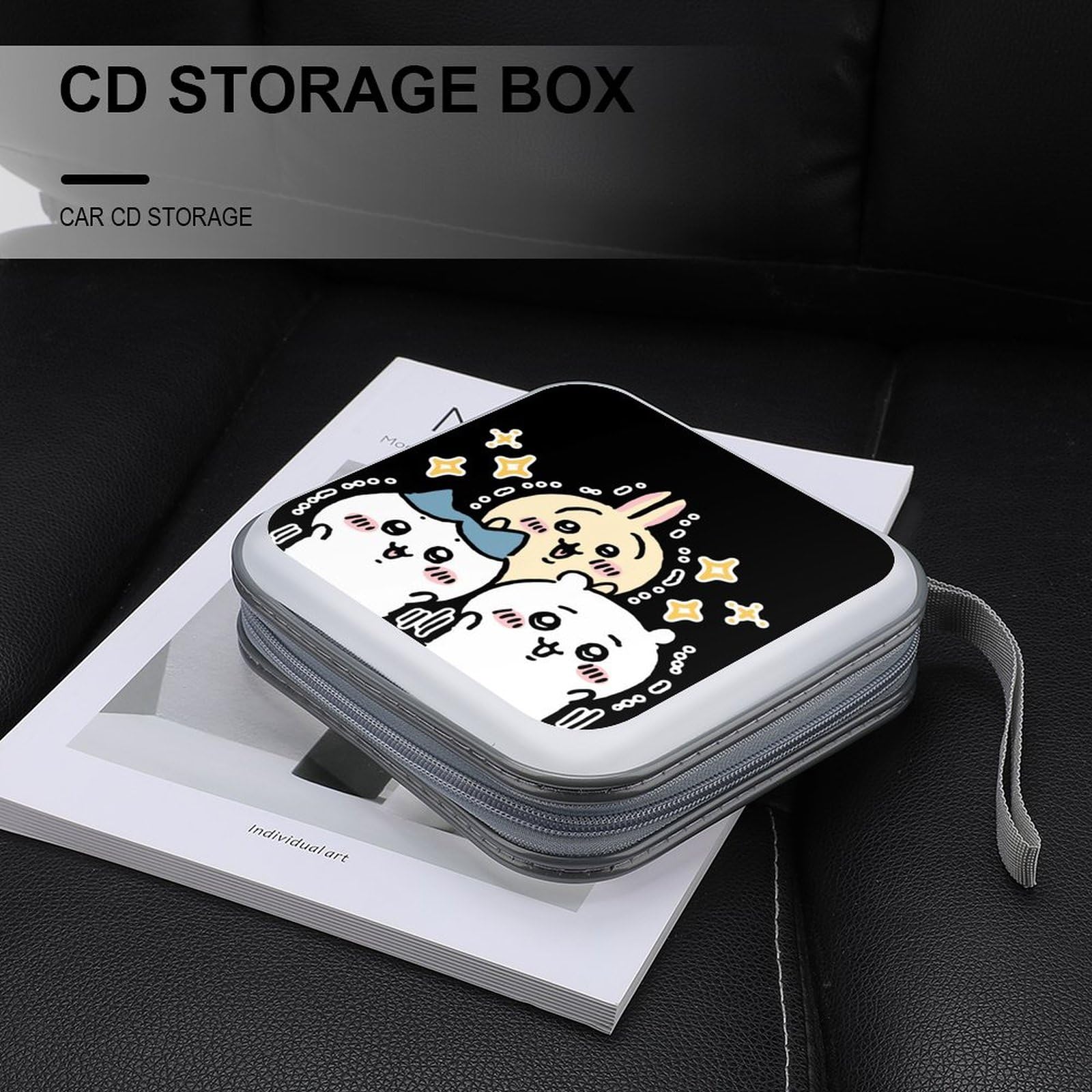 Amazon | ちいかわ CD収納ボックス収納スクエアジッパー付き大容量防水