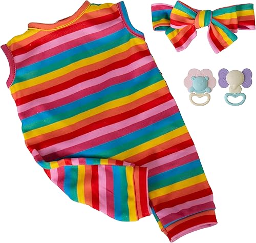 Ropa de muñecas Reborn para niña, ropa de muñeca colorida de 17 a 22 pulgadas, ropa y accesorios para niñas recién nacidas