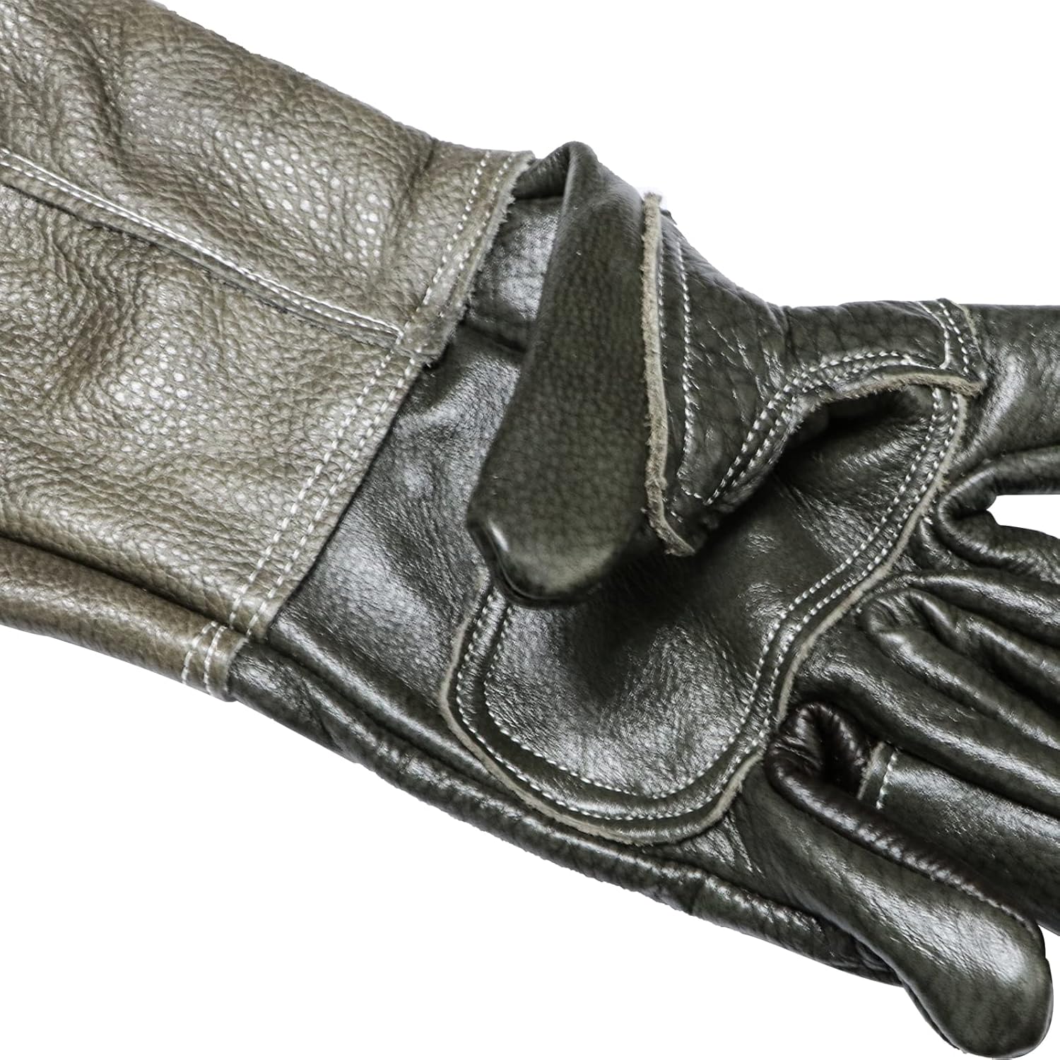 Animal Handling Gloves Bite Proof Reinforced Leather for Dog Training Cat Scratch Falcon Reptile Grabbing Snake