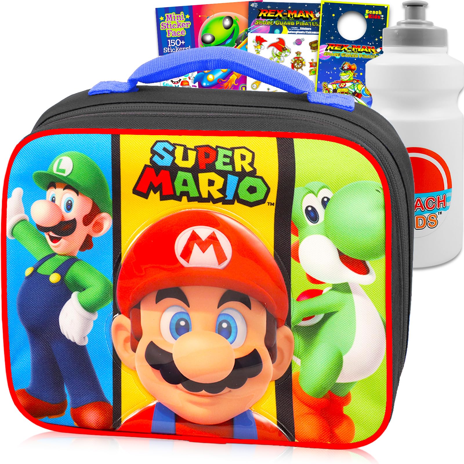 Amazon.com: Super Mario Lunchbox for Kids Boys Bundle w/Insulated