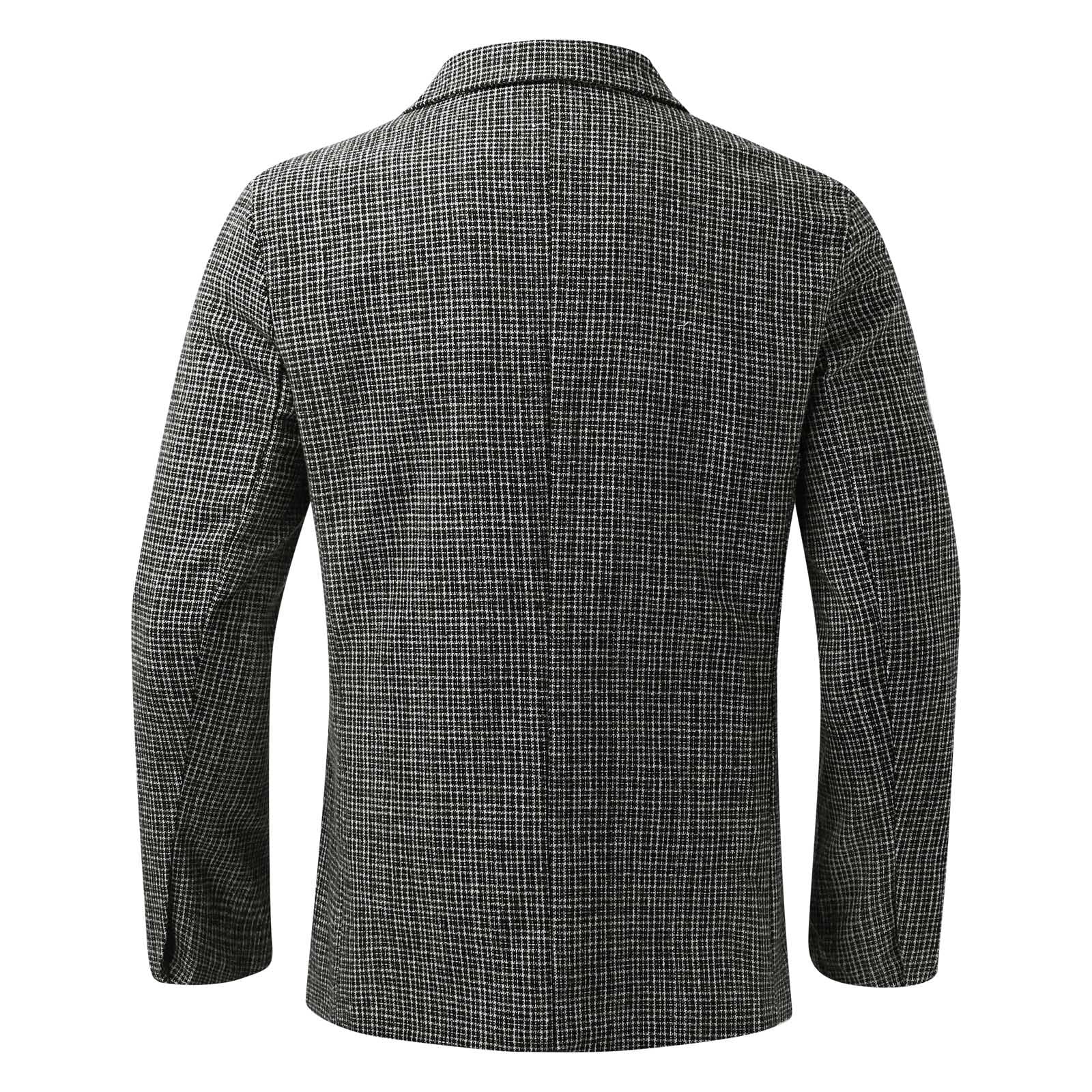Generisch Sakkos für Herren Sportlich Elegante Blazer Anzugjacke Regular Fit 2 Knöpfe Regular Fit Herren Sakko Slim Fit Herren Blazer Sportlich Modern Anzug Herren Grün Große Größen