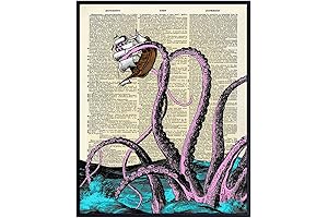 Octopus Sea Monster Wall Art Prints