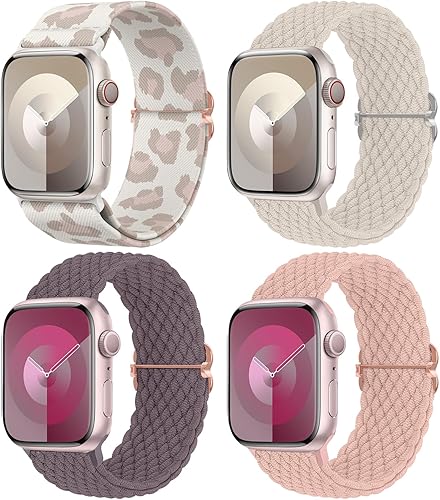 Delidigi Bandas elásticas compatibles con Apple Watch Band de mujeres de 1.575 pulgadas, 1.496 pulgadas, 1.614 pulgadas, 1.654 pulgadas, 1.732