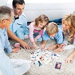 Card Games,6 Decks,Go Fish,Old Maid,Crazy 8s,Memory Match,Slap Jack,Space Playing Cards,Fun Game Cards for Kids Toddlers and Adults,Family Party Table Games, Stocking Stuffers Gifts for Kids
