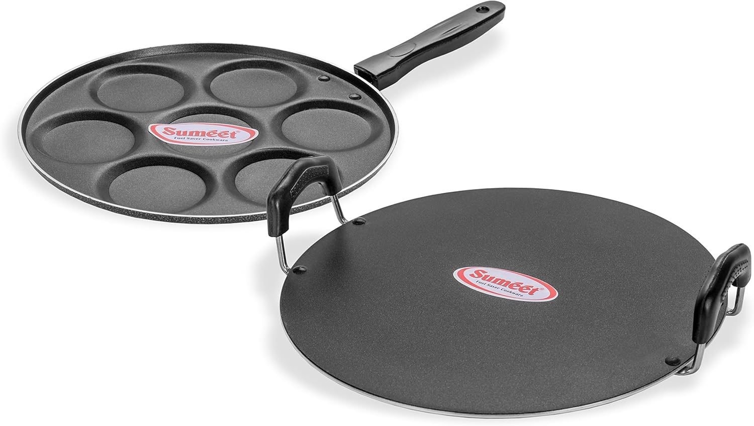 Sumeet Nonstick Insta Combo Set (Saral Tawa 30.5cm Dia + Multi Snack Maker -7pcs) Sumeet Nonstick Insta Combo Set (Saral Tawa 30.5cm Dia + Multi Snack Maker -7pcs)