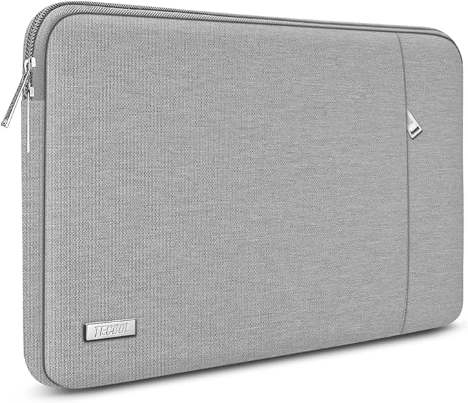 TECOOL Custodia PC 15-15.6 Pollici, Protettiva Custodia Portatil Computer 15.6 Pollici Compatibile con 15-15.6" HP Pavilion Lenovo Thinkpad Ideapad Dell Acer ASUS Chromebook Notebook,Grigio