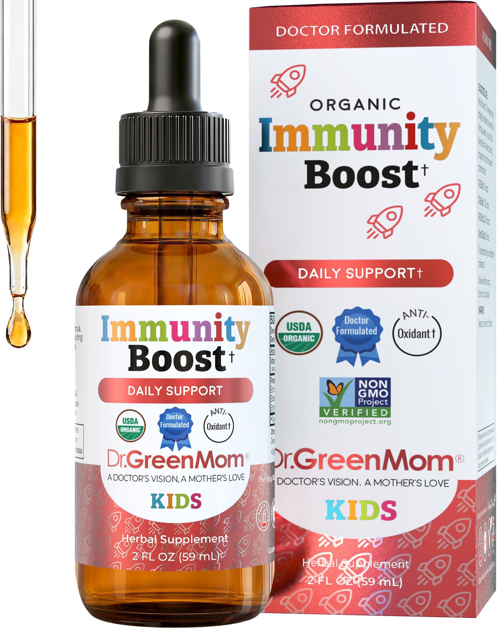 Immunity Boost Kids — Echinacea Elderberry Astragalus & VIT C