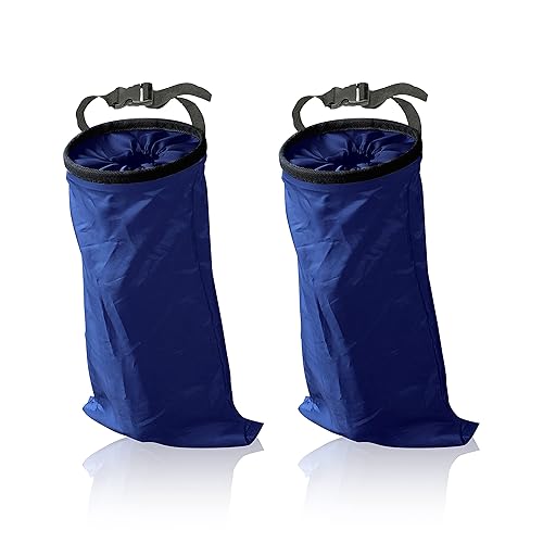Miniatura 4 de EcoNour Paquete de 2 bolsas de basura para automóvil Bolsa colgante lavable para asiento trasero con apertura elástica y fácil montaje Bote